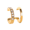 Rhinestone Decor Ear Cuff earring for Woman Ear Summer Christmas Jewelry Gift - Image 6