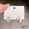 White Women's Dangle Earrings Blooming Flower Acrylic Enamel Butterfly Imitation Pearl Heart Hanging Earrings Elegant Brinc - Image 29