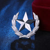 Five-pointed Star Brooches Badge Metal Wheat Lapel Pin Men's Suit Shirt Collar Clothing Accessories - Image 4