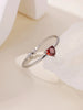 Zircon Heart Birthstone Rings For Women Stainless Steel Gold Color Birthstone Ring Aesthetic Wedding Jewelry Gift - Image 5