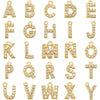 7x8mm Brass Cubic Zirconia Crystal 26 Letter Charms Pendants for Women Necklace Earring Jewelry Accessories Model - Image 1