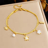316L Stainless Steel Sea Shell Starfish Pearl Ocean Series Anklets For Women Foot Chains Anti-Rust Jewelry Gift - Image 7