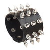 Wide PU Leather Bracelet Punk Bracelet Adjustable Goth Cuff Bracelet Gothic Rivet Buckle Wristband For Women Mens Jewelry - Image 6