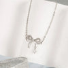 Zircon Bow Bowknot Necklaces Earrings Bracelets Jewelry Set for Women Unique Party Jewelry Sweet Female Gifts - Image 4