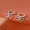 Minimalist Bowknot Hoop Earrings for Women Cute Sweet Girls Earring Jewelry Gifts - Image 5