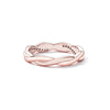 Silver Simple Twisted Rope Ring, Gold Plated Cubic Zirconia Eternity Band Stackable for Women Engagement - Image 17