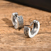Punk Viking Hoop Earrings for Men Boys,Vintage Celtic Knot Stainless Steel Huggies Earrings,Hip Hop Cool Street Jewelry Gifts - Image 4