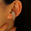 Colorful Crystal Zircon Pearl Ear Clip Earrings for Women Metal C-Shaped No Pierced Cartilage Ear Cuff Jewelry - Image 7
