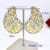 Women Hoop Earrings Gold Plated Jewelry Wedding Party Gift Accessories - Image 5