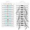 12Pcs/Set Colorful Stone Bracelets Adjustable Rope Braided Bracelet Handmade Bohemia Bracelets with Cards - Image 17
