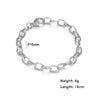 Punk Paperclip Bracelets for Women Men Oval Chains Cable Chain Bangle Stainless Steel Wrist Jewelry - Image 13