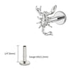 Titanium 16G Scorpion Labret Stud Flatback Zodiac Earring Tragus Cartilage Helix Piercing Body Jewelry - Image 14
