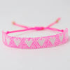 Adjustable Multicolor Heart Bead Bracelet with Woven Pattern - Image 38
