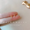 Mini Crystal Butterfly and Flower Stud Earrings in Multiple Designs - Image 14