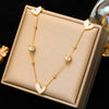 316L Stainless Steel Geometric Pendant Necklace with Colorful Crystal Accents - Image 14