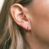 Stainless Steel Birthstone Earrings Minimalist Huggie Hoop Earrings for Women Tiny Round Circle Unisex - Image 22