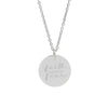 Stainless Steel Disc Pendant Necklace with 45 cm Chain and 5 cm Extension - Image 12