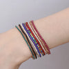 Rhinestone Elastic Bracelet Women Shiny Colorful Crystal Bangles Adjustable Layered Stackable Bracelet Wristband Jewelry - Image 29