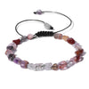 Multicolor Bead Bracelet with Square Spacer Details and Stone-Look Options - Image 24