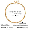 Delicate Cubic Zirconia Chain Necklace For Women Minimalist Gold Plated Stainless Steel Necklace Jewelry - Image 10
