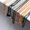 5pcs/lot 4 3mm Diameter 50 cm 70cm Length 8 Colors Plated Handmade Flattened Chain Necklace Connector For Charms Base and Tray - Image 2
