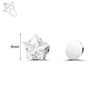 ZS 1 Pair Magnetic Clip-on Earrings Black Blue CZ Crystal Ear Clip Heart Star No-Pierced Stud Earring No Piercing Jewelry 4-8MM - Image 10