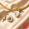 Charm Beads,Lucky Clover Wishbone&Horseshoe Dangle,Blue Blossom Dangle Charm Bead Fit Pendant Bracelet Women Jewelry - Image 3