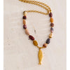 Stone Beads Chain Fish Pendant Necklace Ocean Series Stainless Steel Handmade Statement Jewelry Accessories - Image 2