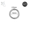 ZS 1PC Titanium Hoop Earring for Women Silver Plated Circle Earring Large Gauge Seputm Nose Ring 2/4/6/8/10/12G Punk Earring - Image 14