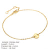 Charms 316 Stainless Steel Women's Adjustable Chain Charm Bracelet Hammered Glossy Minimalist Jewelry - Image 10