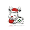 Silver Christmas Charms Santa Reindeer Sleigh Bell Gingerbread Tree Stocking Candy Cane Pendant Fit Bracelet Jewelry Gift - Image 32