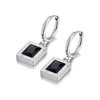 Stainless Steel Geometric Square Hoop Earrings Sparkling Cubic Zirconia Crystal Earrings Jewelry For Women - Image 35