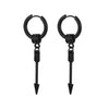 1 Pairs Punk Stainless Steel Stud Earrings Black Earrings Set For Men Women Vintage Hip Hop Piercing Ear Jewelry Accessories - Image 11