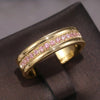 Micro Pave Cubic Zirconia Band Ring in Gold-Tone Silver-Tone and Rose Gold-Tone - Image 9