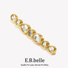 Design Long Rhinestone Water Droplet Round Brooch Gold Plated Women Jewelry Party Gift - Image 1