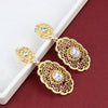 Sunspicems African Drop Earring for Women Gold Color Resin Moroccan Wedding Jewelry Dubai Arabesque Gift - Image 1