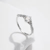 Crown Ring Delicate Lab Diamond Ring Silver For Women Wedding Engagement Jewelry - Image 5