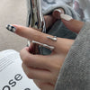 Minimalist Silver Color Irregular Liquid Metal Finger Rings Creative Geometric Punk Droplet Opening Ring for Women Girls Jewelry - Image 2