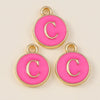 10pcs Rose Red Color Cute Double Sided Mini Alphabet 26 Letters Charm Pendants for Name Jewelry Necklace Bracelet Earring - Image 6