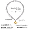 Gold-plated Stainless Steel Five-pointed Star Pendant Bracelet Necklace Jewelry - Image 7