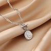 Pendant Necklace with Textured Chain and Multiple Charm Designs - Image 13