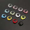10Pcs Colorful Resin Hoop Earrings Cute Tiny Earrings For Women Girls Simple Versatile Ear Buckle Jewelry Accessories Gifts - Image 2