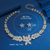 3PC Women's Flower Necklace Earrings Jewelry Set Elegant and High End Design, Suitable for Party and Festival - Image 6