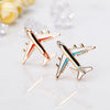selling creative enamel airplane brooch clothing chest flower - Image 1