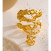 Stainless Steel Layered Hollow Large Wide Statement Bracelet Bangle Set Stainless Steel Pvd Plated Jewelry - Image 4