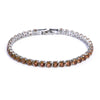 (19 cm 17 cm x 4 mm) Gold Plated Multiple Colors Powder Zirconia Bracelet For Women Jewelry - Image 7