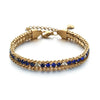 Women Men Gold Color Woven Crystal Cubic Zirconia Bracelet Stainless Steel Jewelry Accessories Gold Plated Chain - Image 6