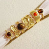 Vintage Gold-Tone Ring Set with Imitation Tiger Eye Stones 6 Pieces - Image 2