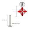 Titanium Marquise Flower Helix Stud 16G Four-Petal CZ Floral Cartilage Tragus Conch Ear Piercing Jewelry - Image 29