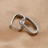 Geometric Square and Circle Hoop Earrings in Gold-Tone and Silver-Tone with 14 to 23 mm Sizes - Image 21